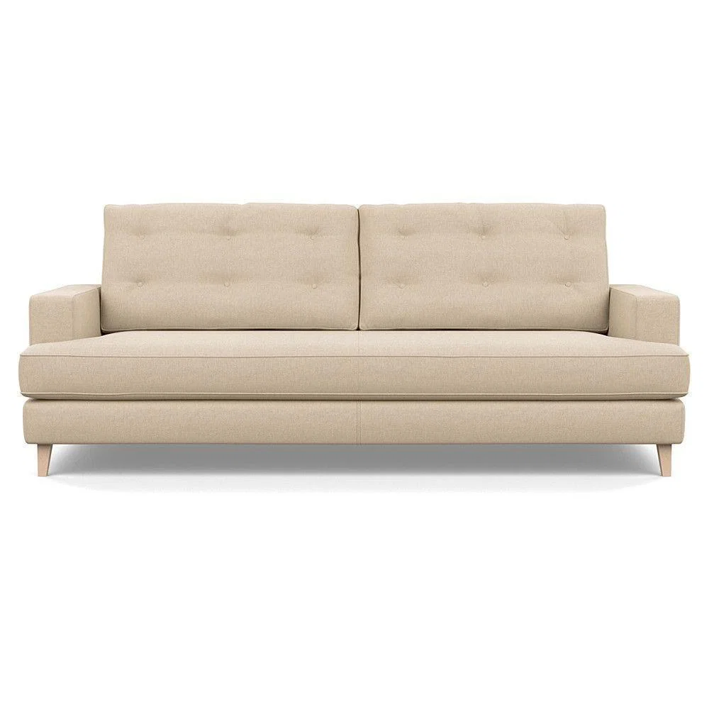 Heal's Richmond 3 Seater Sofa Broad Weave Pebble Natural Feet - Heal's UK Furniture – image 47
