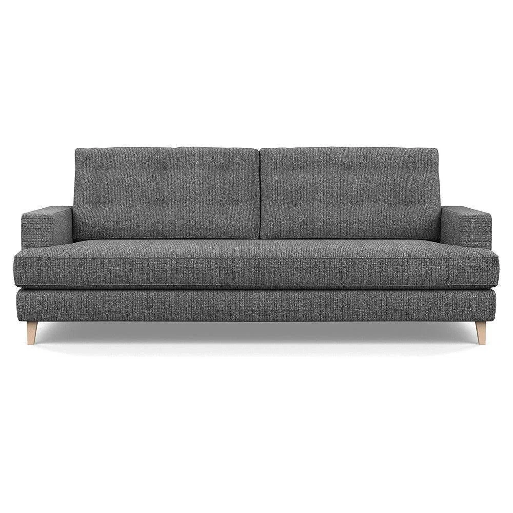 Heal's Richmond 3 Seater Sofa Broad Weave Pebble Natural Feet - Heal's UK Furniture – image 57