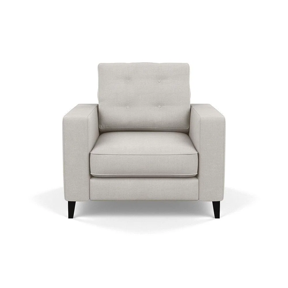 Heal's Richmond 3 Seater Sofa Broad Weave Pebble Natural Feet - Heal's UK Furniture – image 62