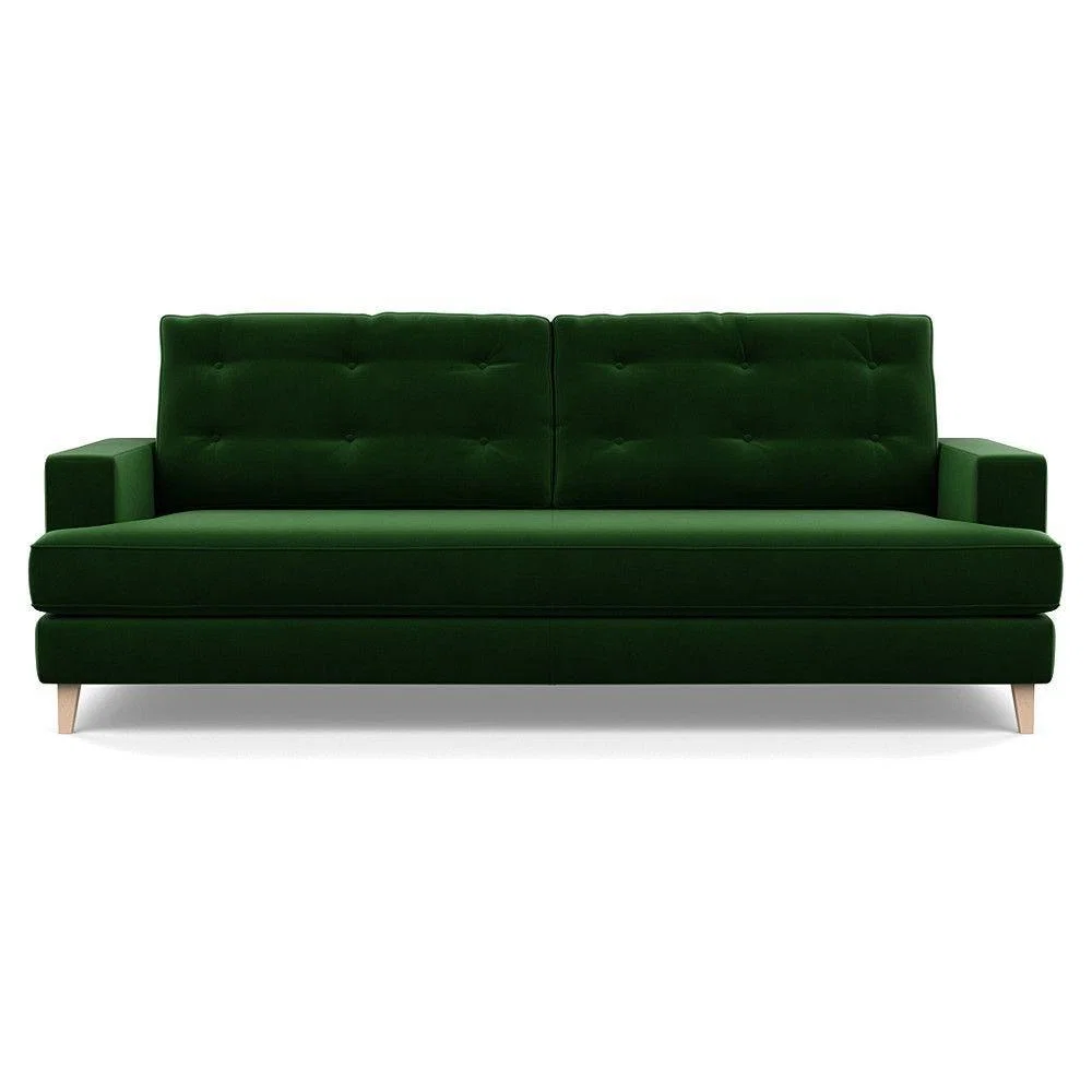 Heal's Richmond 3 Seater Sofa Broad Weave Pebble Natural Feet - Heal's UK Furniture – image 9