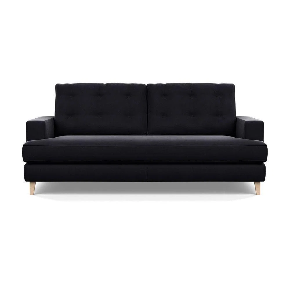 Heal's Richmond 3 Seater Sofa Broad Weave Pebble Natural Feet - Heal's UK Furniture – image 81