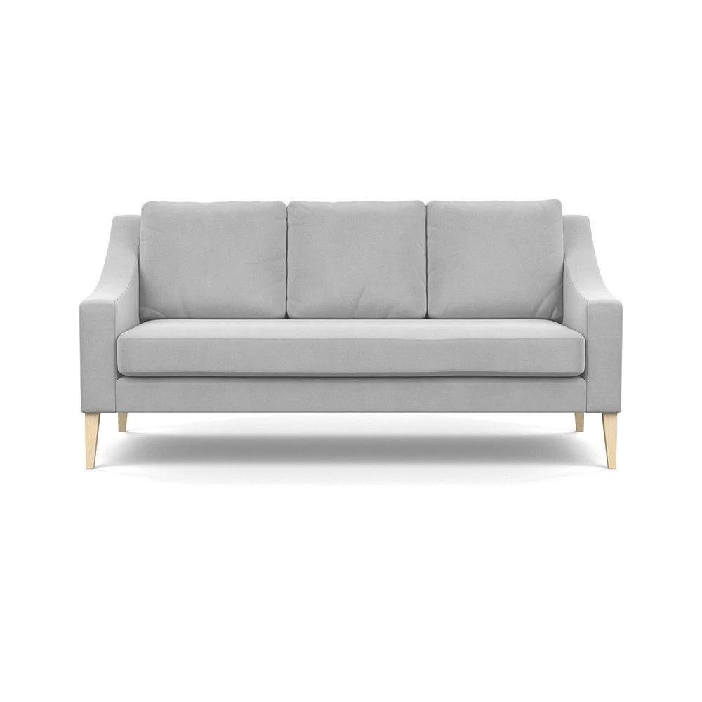 Heal's Richmond 3 Seater Sofa Broad Weave Pebble Natural Feet - Heal's UK Furniture – image 85