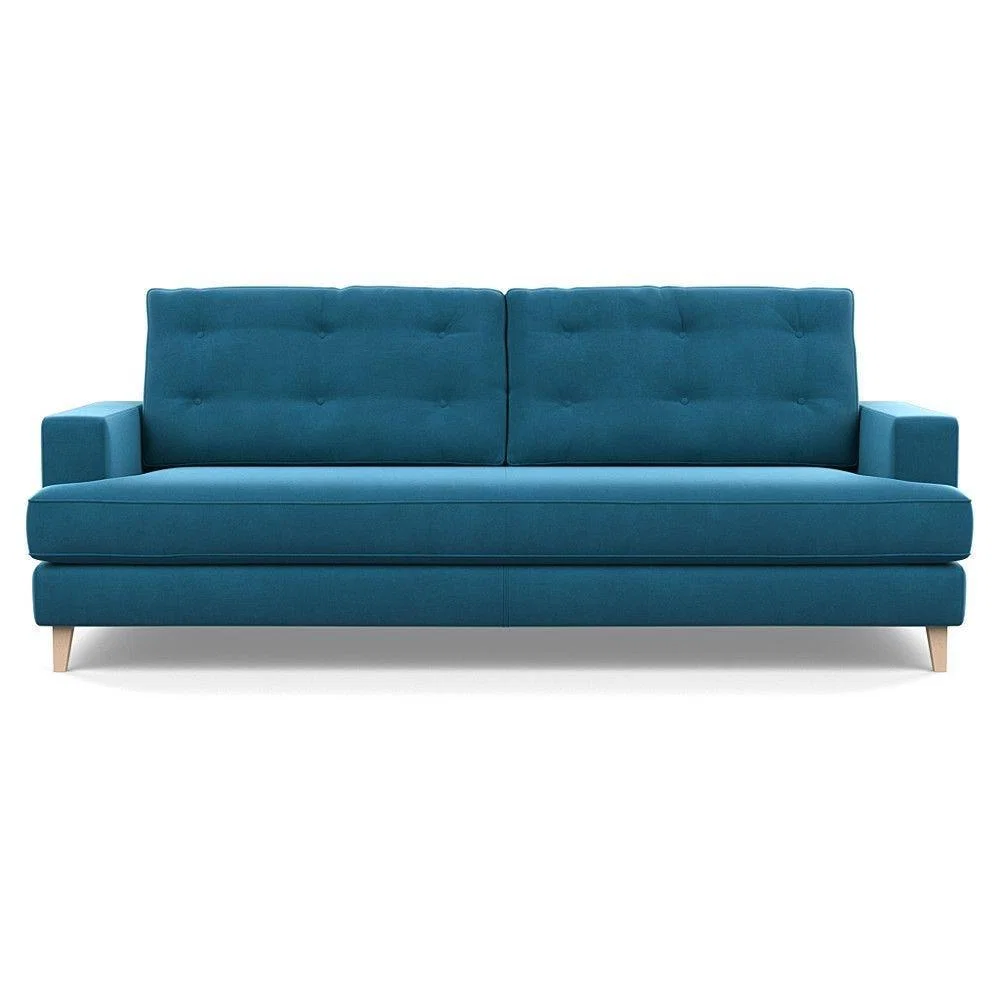Heal's Richmond 3 Seater Sofa Broad Weave Pebble Natural Feet - Heal's UK Furniture – image 93