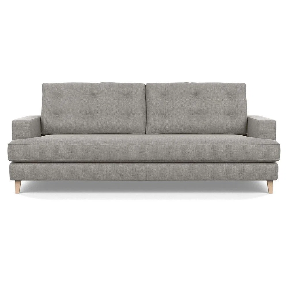 Heal's Richmond 3 Seater Sofa Broad Weave Pebble Natural Feet - Heal's UK Furniture – image 100