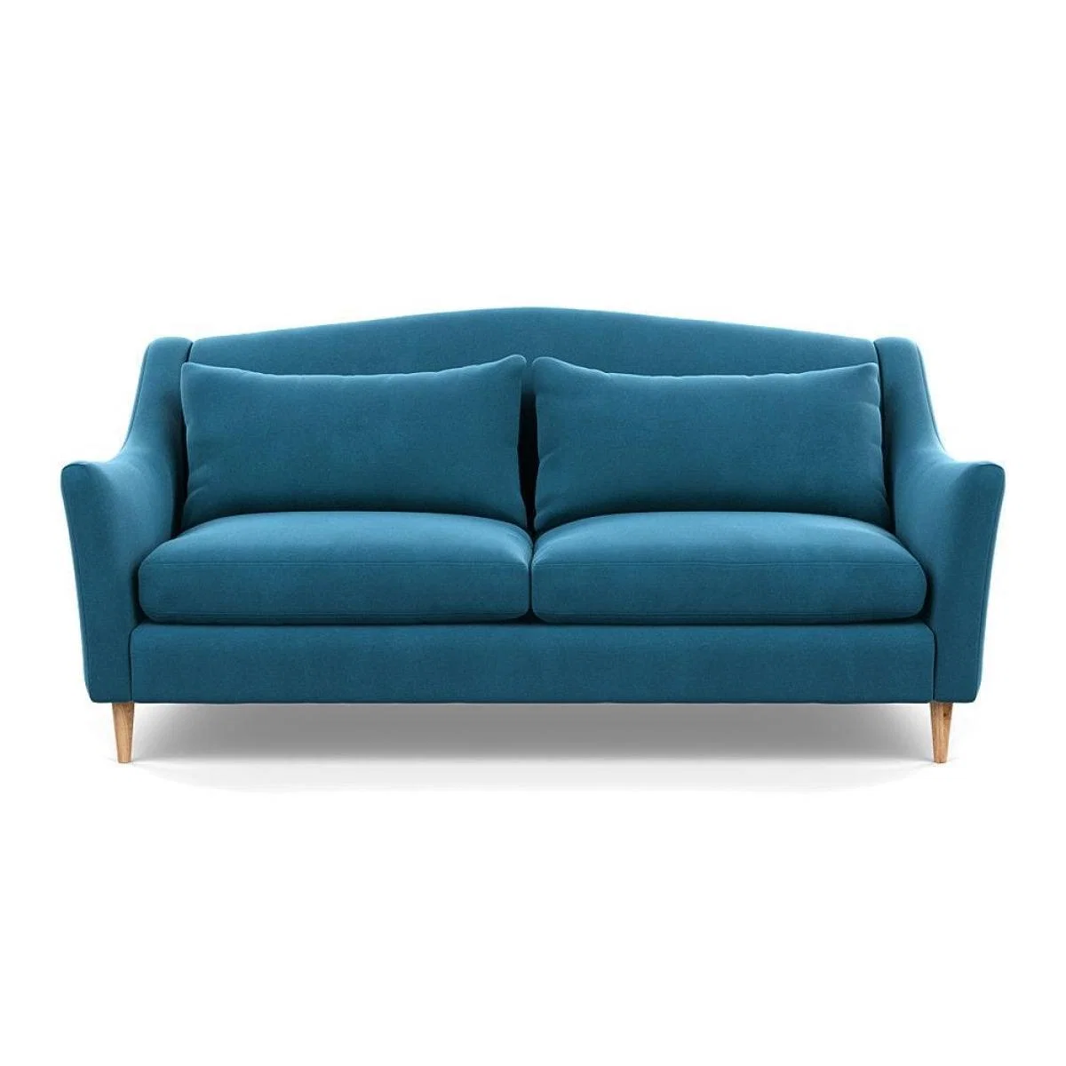 Heal's Somerset 3 Seater Sofa Velvet Midnight Dark Stain - Heal's UK Furniture – image 14