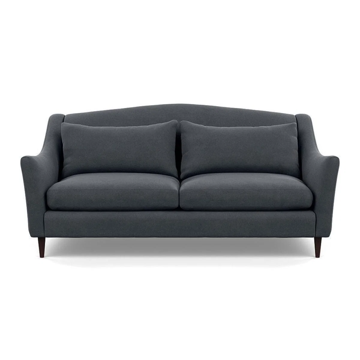 Heal's Somerset 3 Seater Sofa Velvet Midnight Dark Stain - Heal's UK Furniture – image 15