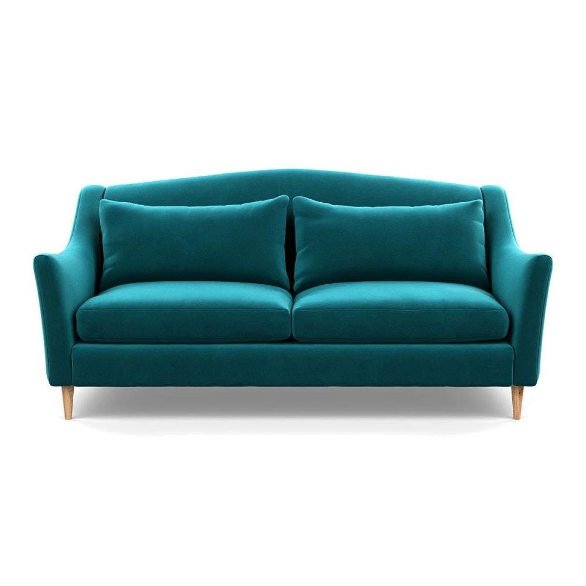 Heal's Somerset 3 Seater Sofa Velvet Midnight Dark Stain - Heal's UK Furniture – image 22
