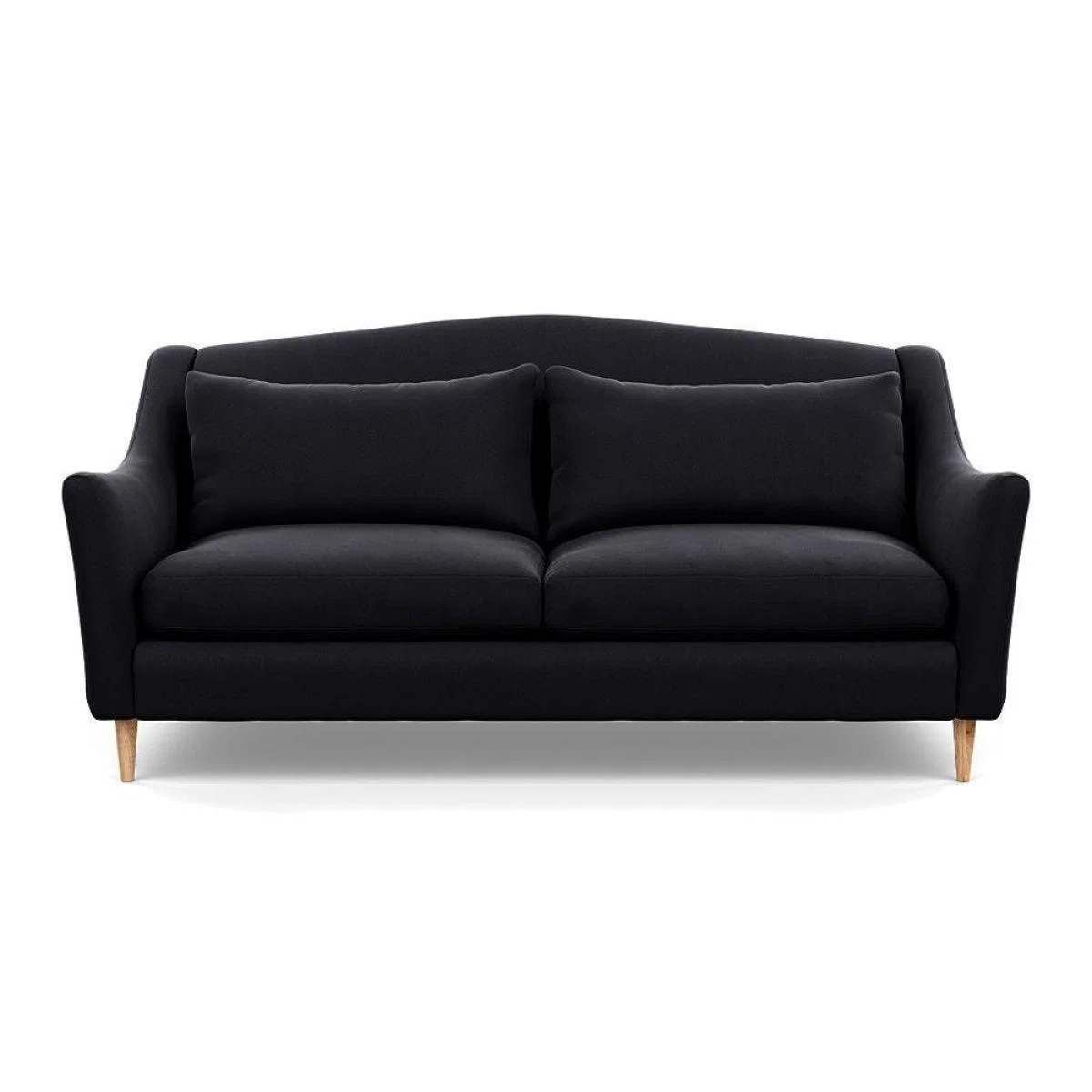 Heal's Somerset 3 Seater Sofa Velvet Midnight Dark Stain - Heal's UK Furniture – image 28