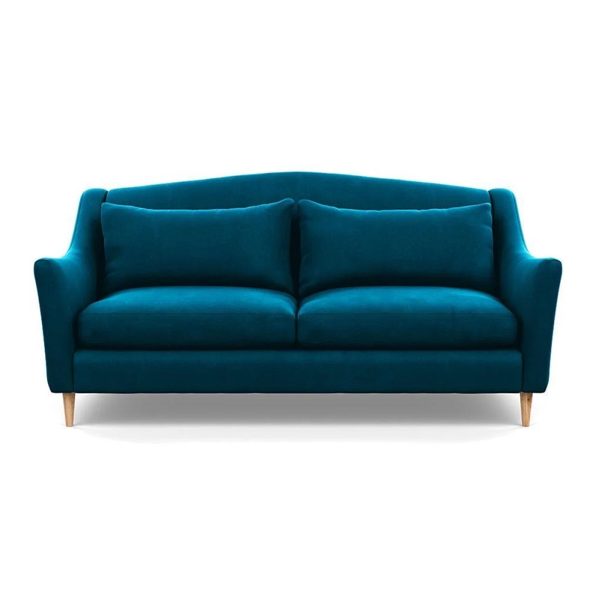 Heal's Somerset 3 Seater Sofa Velvet Midnight Dark Stain - Heal's UK Furniture – image 52