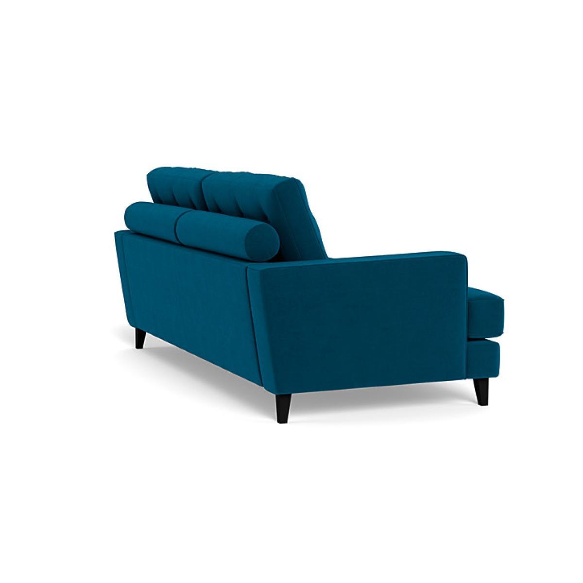 Heal's Mistral 3 Seater Sofa Velvet Teal Natural Feet - Heal's UK Furniture – image 4