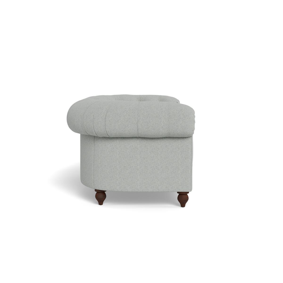Heal's Fitzrovia 3 Seater Sofa Melton Wool Limestone Chestnut Stain Feet - Heal's UK Furniture – image 3