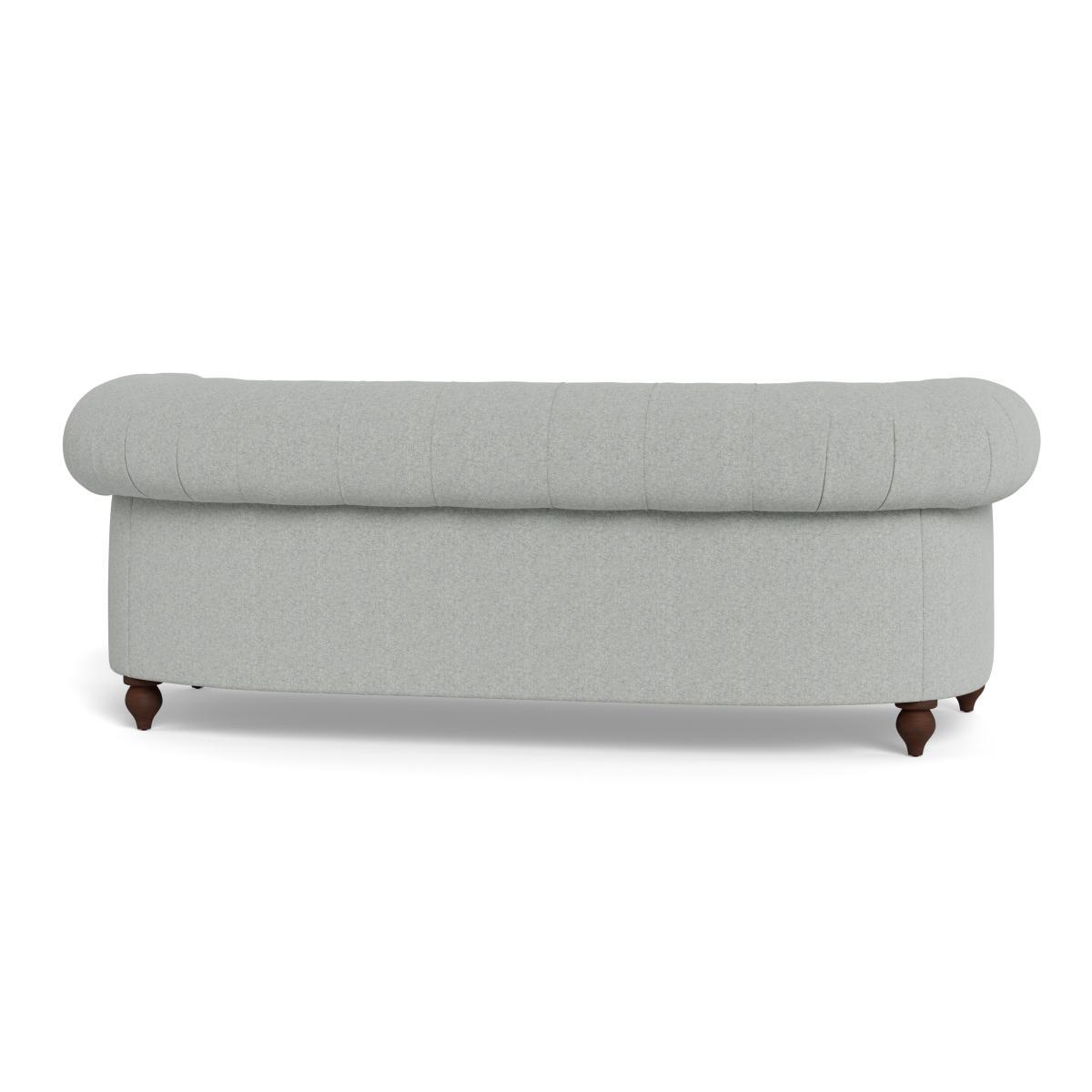 Heal's Fitzrovia 3 Seater Sofa Melton Wool Limestone Chestnut Stain Feet - Heal's UK Furniture – image 5