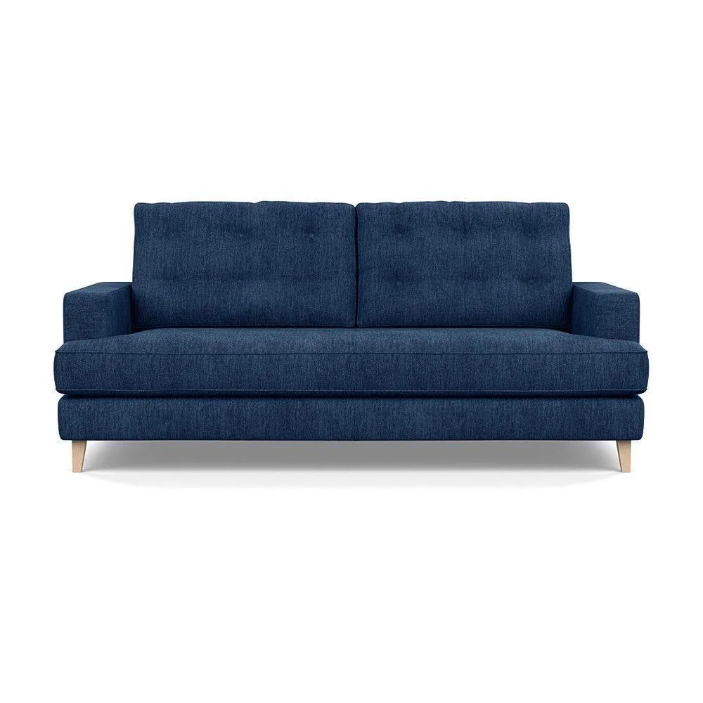 Heal's Mistral 3 Seater Sofa Smart Luxe Velvet Mulberry Natural Feet - Heal's UK Furniture – image 2