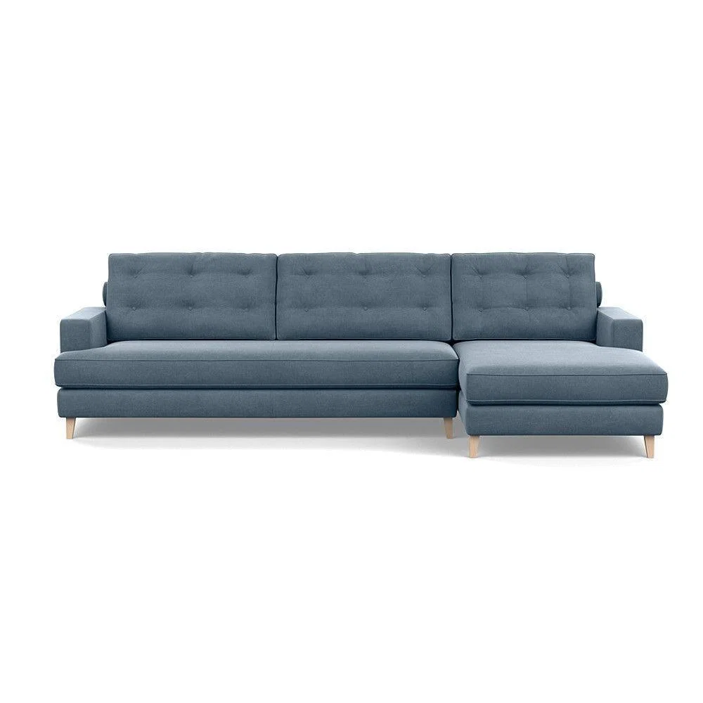 Heal's Mistral 3 Seater Sofa Smart Luxe Velvet Mulberry Natural Feet - Heal's UK Furniture – image 15