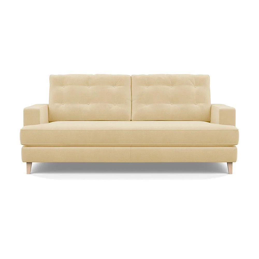 Heal's Mistral 3 Seater Sofa Smart Luxe Velvet Mulberry Natural Feet - Heal's UK Furniture – image 50