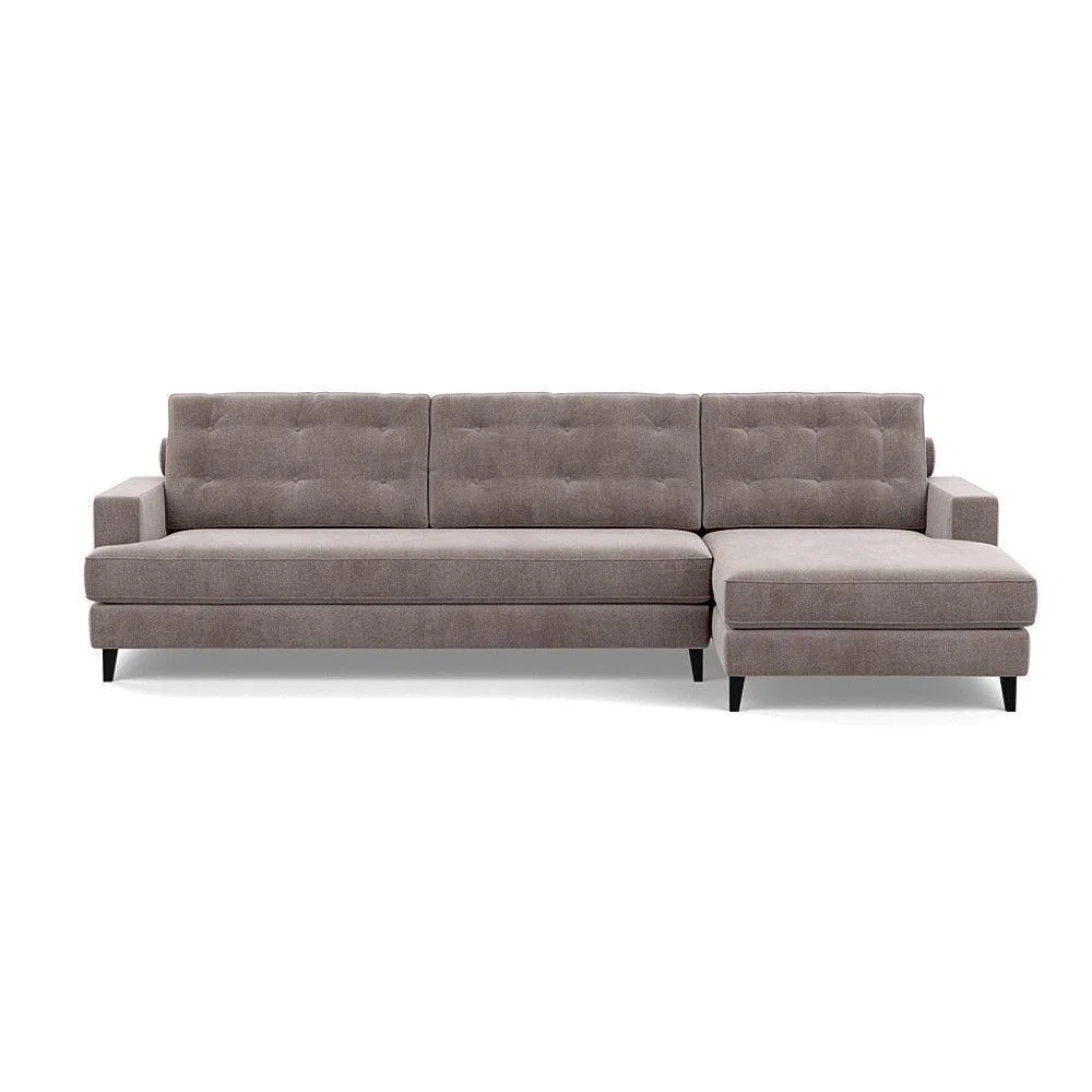Heal's Mistral 3 Seater Sofa Smart Luxe Velvet Mulberry Natural Feet - Heal's UK Furniture – image 52