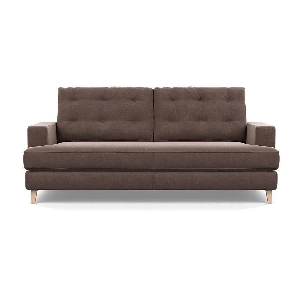 Heal's Mistral 3 Seater Sofa Smart Luxe Velvet Mulberry Natural Feet - Heal's UK Furniture – image 53