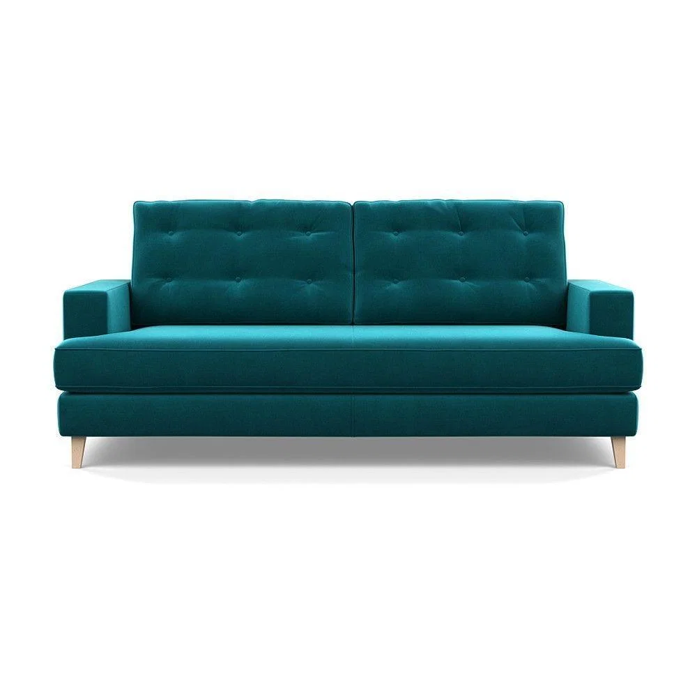Heal's Mistral 3 Seater Sofa Smart Luxe Velvet Mulberry Natural Feet - Heal's UK Furniture – image 60