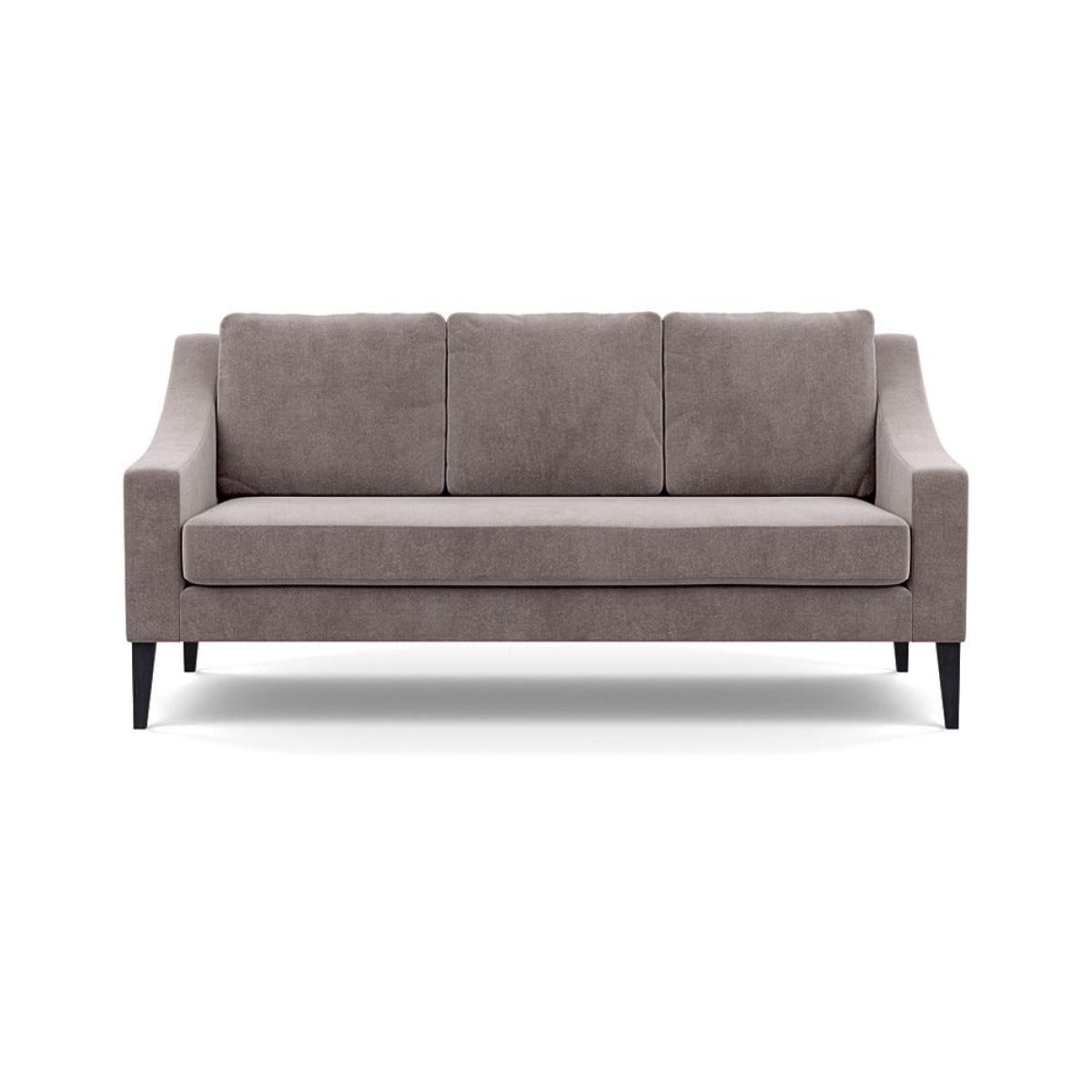 Heal's Richmond 3 Seater Sofa Smart Luxe Velvet Mushroom Black Feet – image 2
