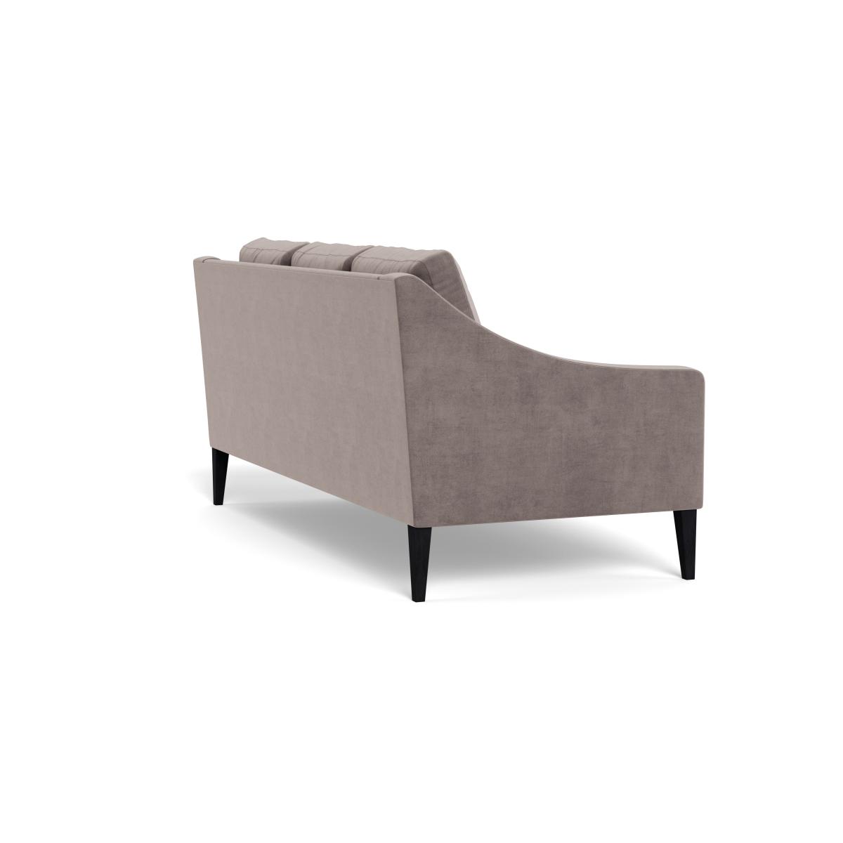 Heal's Richmond 3 Seater Sofa Smart Luxe Velvet Mushroom Black Feet – image 5