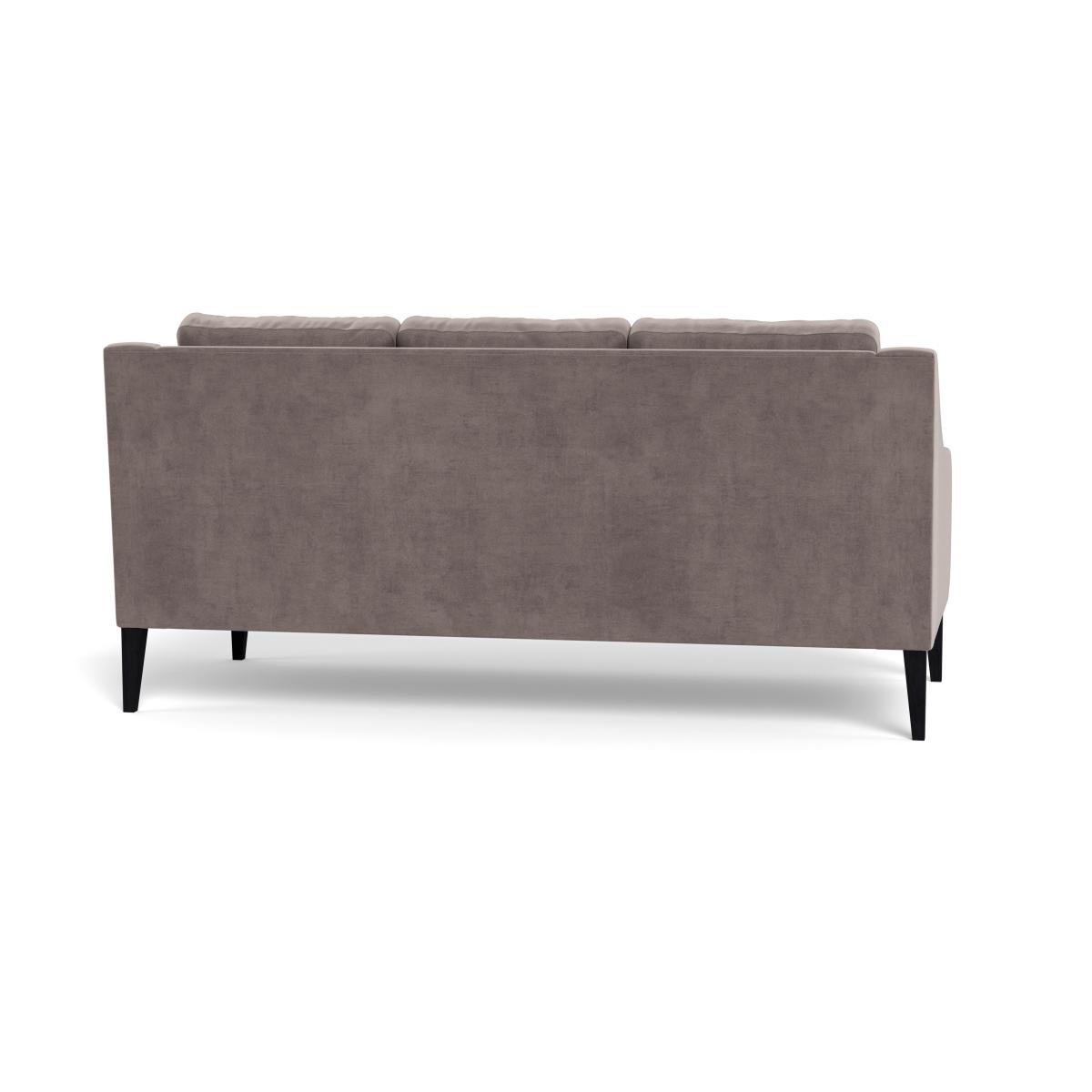 Heal's Richmond 3 Seater Sofa Smart Luxe Velvet Mushroom Black Feet – image 6