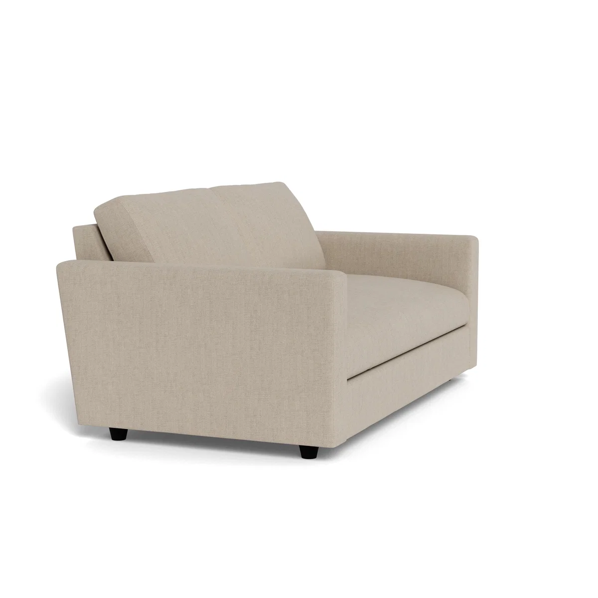 Heal's Nimbus 3 Seater Sofa Broadweave Putty Black Feet – image 2