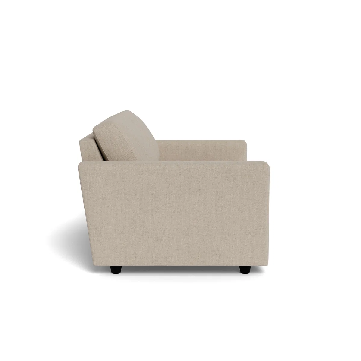 Heal's Nimbus 3 Seater Sofa Broadweave Putty Black Feet – image 3