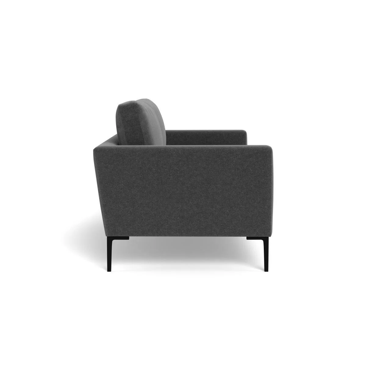 Heal's Eton 3 Seater Sofa Melton Wool Granite Black Feet - Heal's UK Furniture – image 3