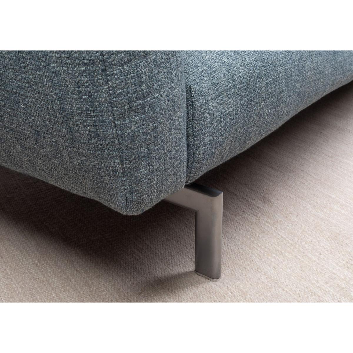 Heal's Avio 3 Seater Sofa Tosca Blue Bright Chrome Base - Heal's UK Furniture – image 2