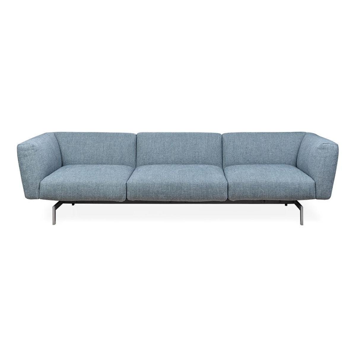 Heal's Avio 3 Seater Sofa Tosca Blue Bright Chrome Base - Heal's UK Furniture – image 5