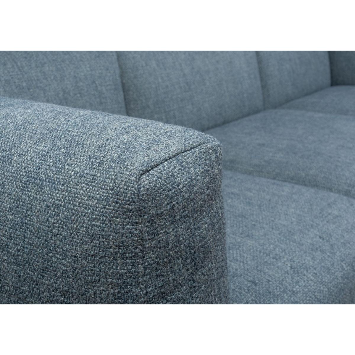 Heal's Avio 3 Seater Sofa Tosca Blue Bright Chrome Base - Heal's UK Furniture – image 6