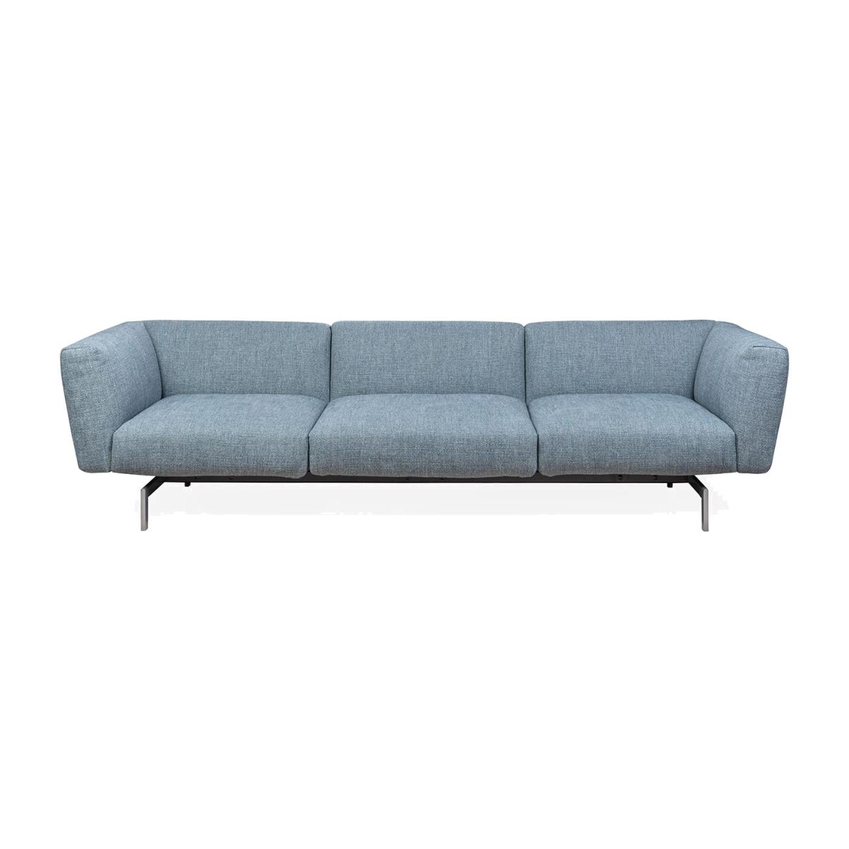 Heal's Avio 3 Seater Sofa Tosca Blue Bright Chrome Base - Heal's UK Furniture – image 1