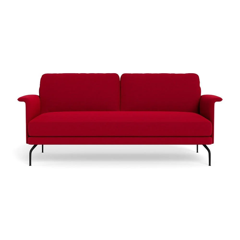 Heal's Iver 3 Seater Sofa Melton Wool Red Oxide Black Feet – image 2