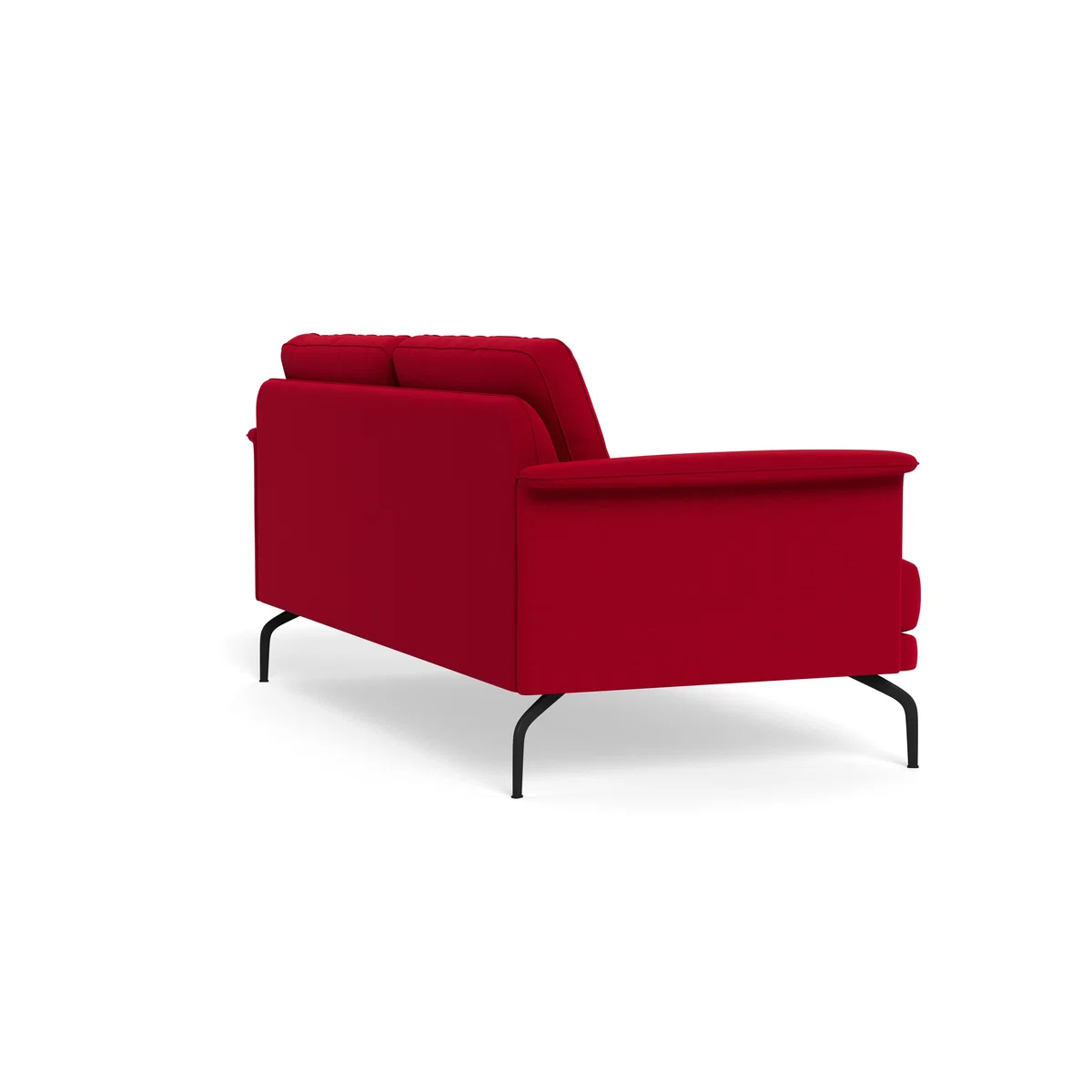 Heal's Iver 3 Seater Sofa Melton Wool Red Oxide Black Feet – image 5