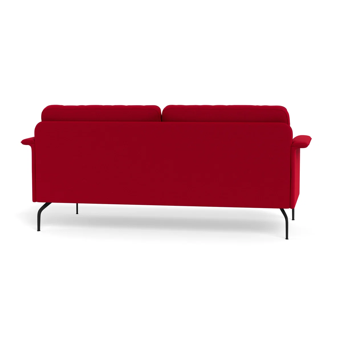 Heal's Iver 3 Seater Sofa Melton Wool Red Oxide Black Feet – image 6