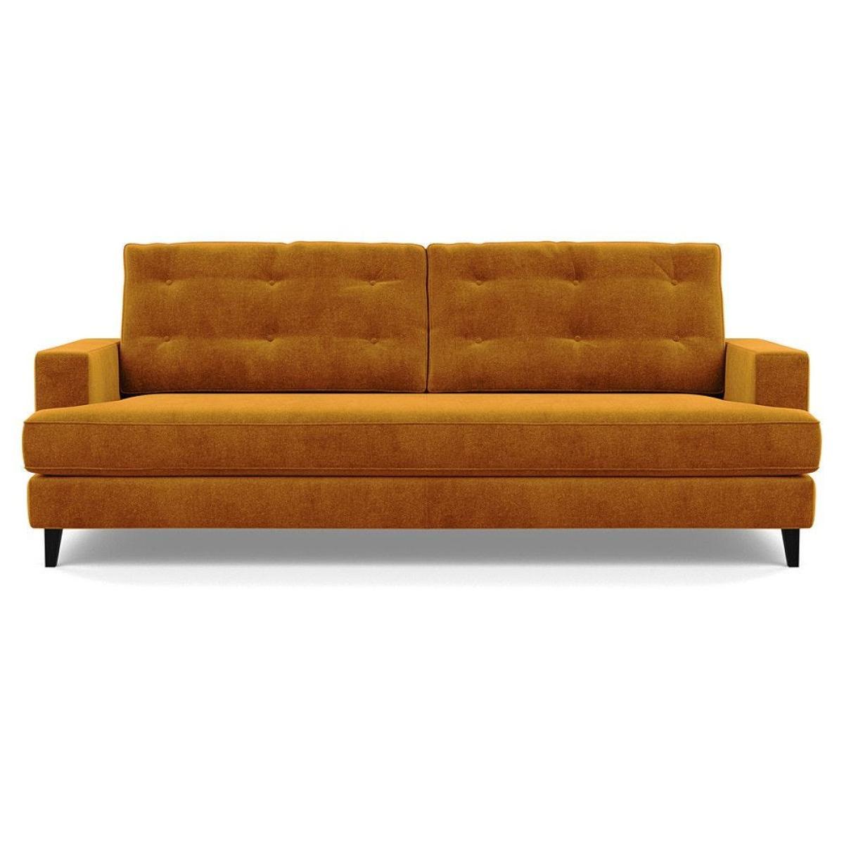Heal's Richmond 3 Seater Sofa Smart Luxe Velvet Cognac Natural Ash Feet - Heal's UK Furniture – image 131