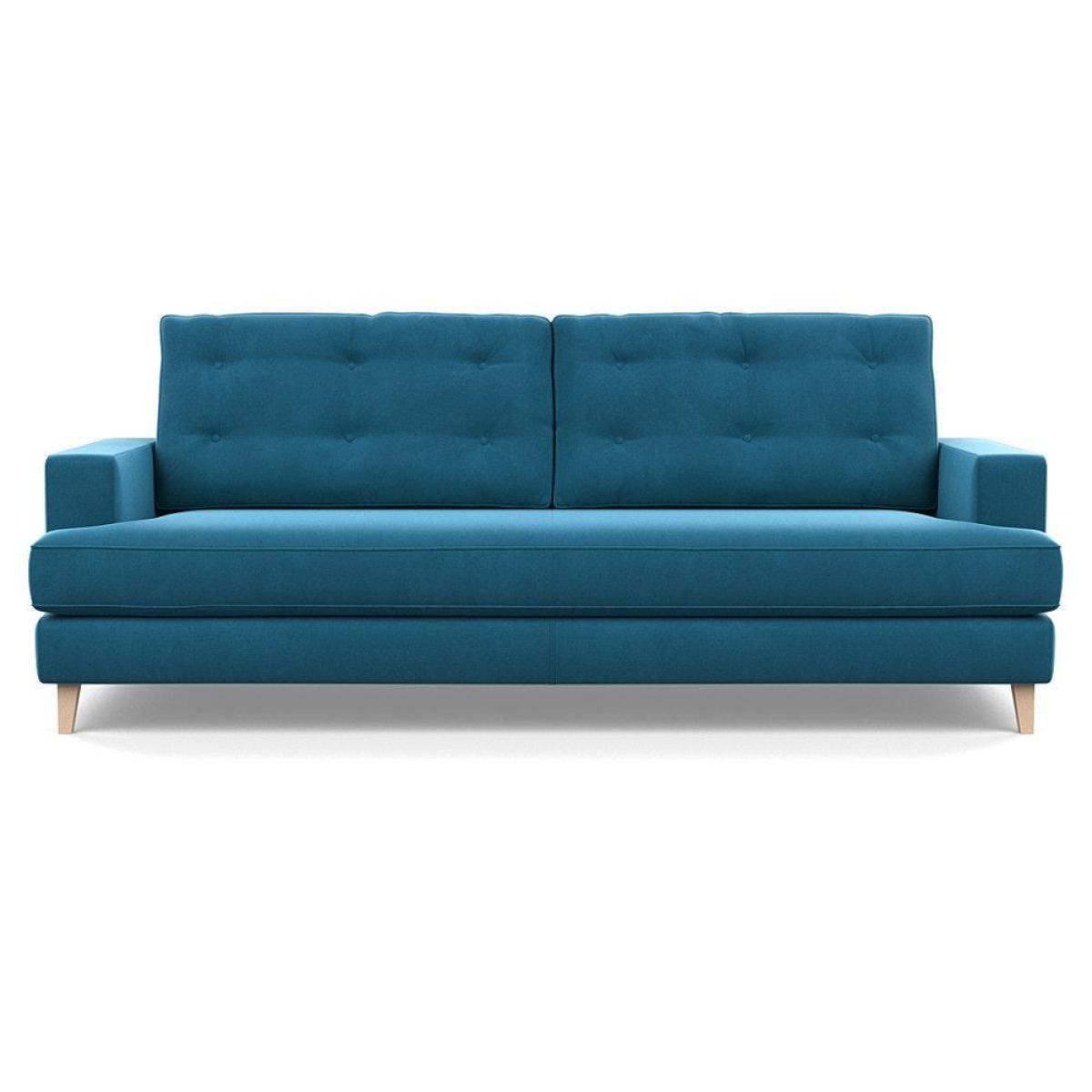 Heal's Richmond 3 Seater Sofa Smart Luxe Velvet Cognac Natural Ash Feet - Heal's UK Furniture – image 70
