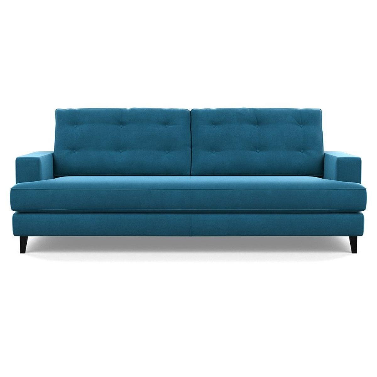 Heal's Richmond 3 Seater Sofa Smart Luxe Velvet Cognac Natural Ash Feet - Heal's UK Furniture – image 10