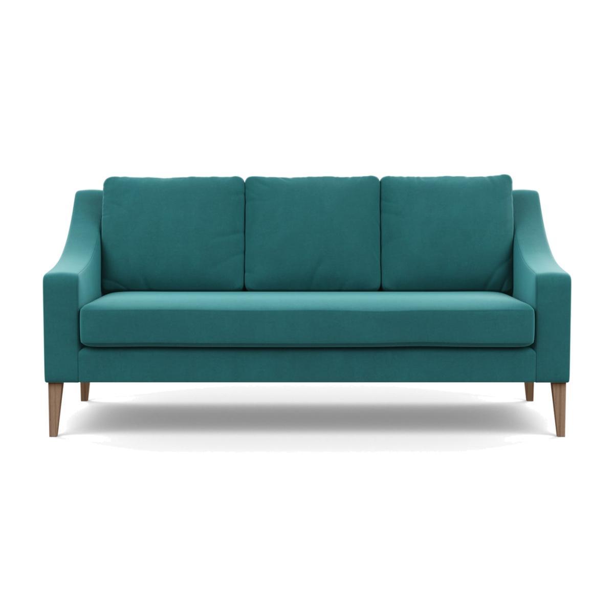 Heal's Richmond 3 Seater Sofa Smart Luxe Velvet Cognac Natural Ash Feet - Heal's UK Furniture – image 1