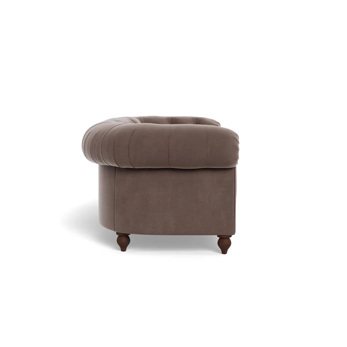 Heal's Fitzrovia 3 Seater Sofa Smart Velvet Mouse Natural Feet - Heal's UK Furniture – image 3