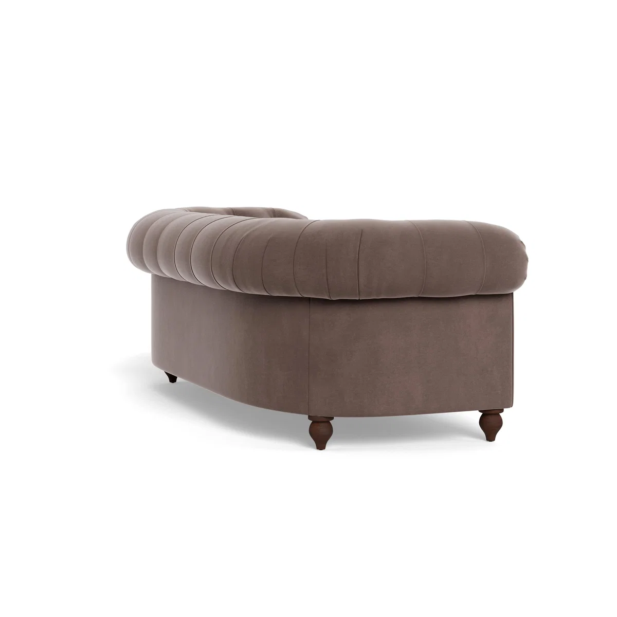 Heal's Fitzrovia 3 Seater Sofa Smart Velvet Mouse Natural Feet - Heal's UK Furniture – image 4