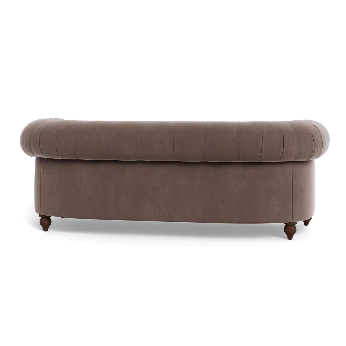 Heal's Fitzrovia 3 Seater Sofa Smart Velvet Mouse Natural Feet - Heal's UK Furniture – image 5