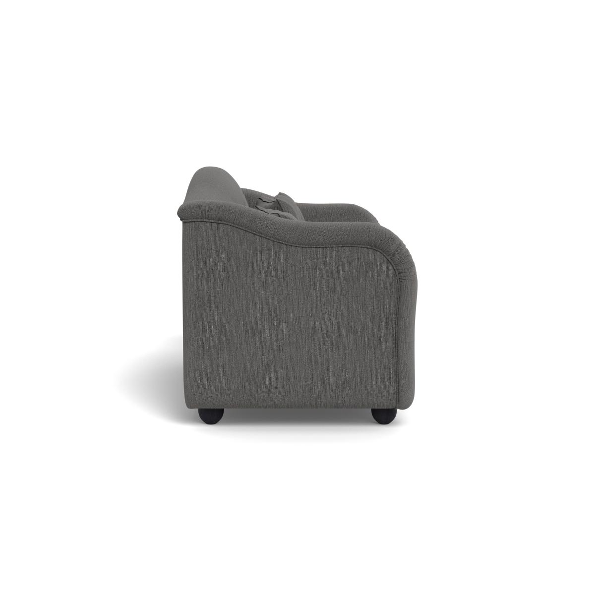 Heal's Tetbury 3 Seater Sofa Smart Linen Mix Grey Walnut Stained Beech Feet – image 4
