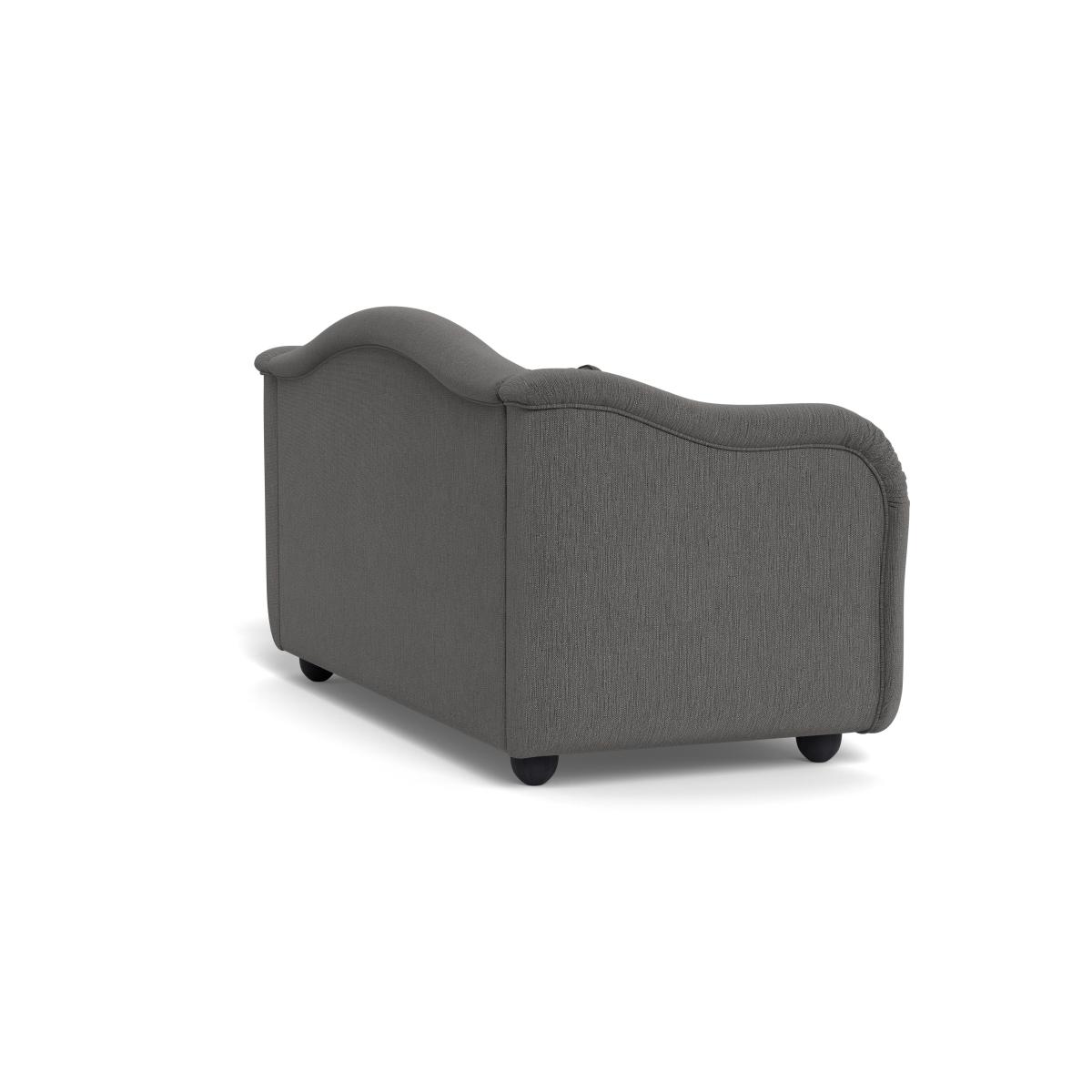 Heal's Tetbury 3 Seater Sofa Smart Linen Mix Grey Walnut Stained Beech Feet – image 5
