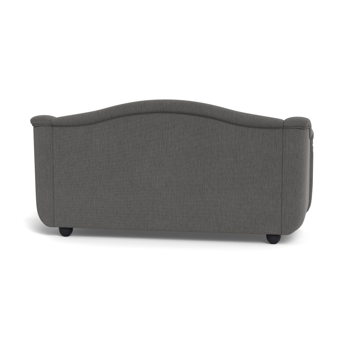 Heal's Tetbury 3 Seater Sofa Smart Linen Mix Grey Walnut Stained Beech Feet – image 6