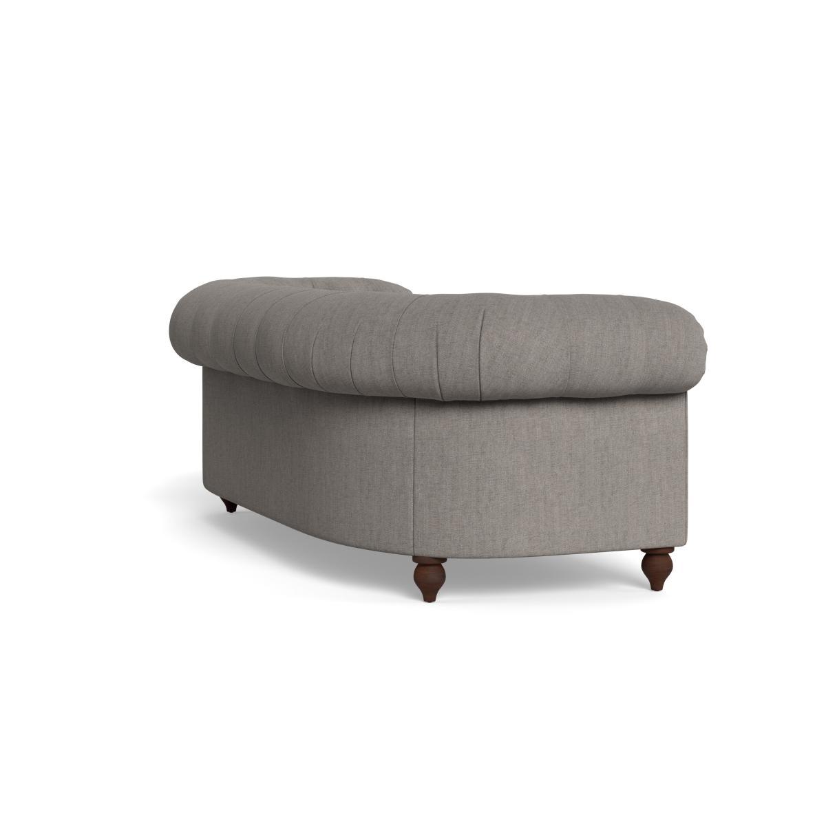 Heal's Fitzrovia 3 Seater Sofa Capelo LinenCotton Ink Spot Chestnut Stain Feet - Heal's UK Furniture – image 4