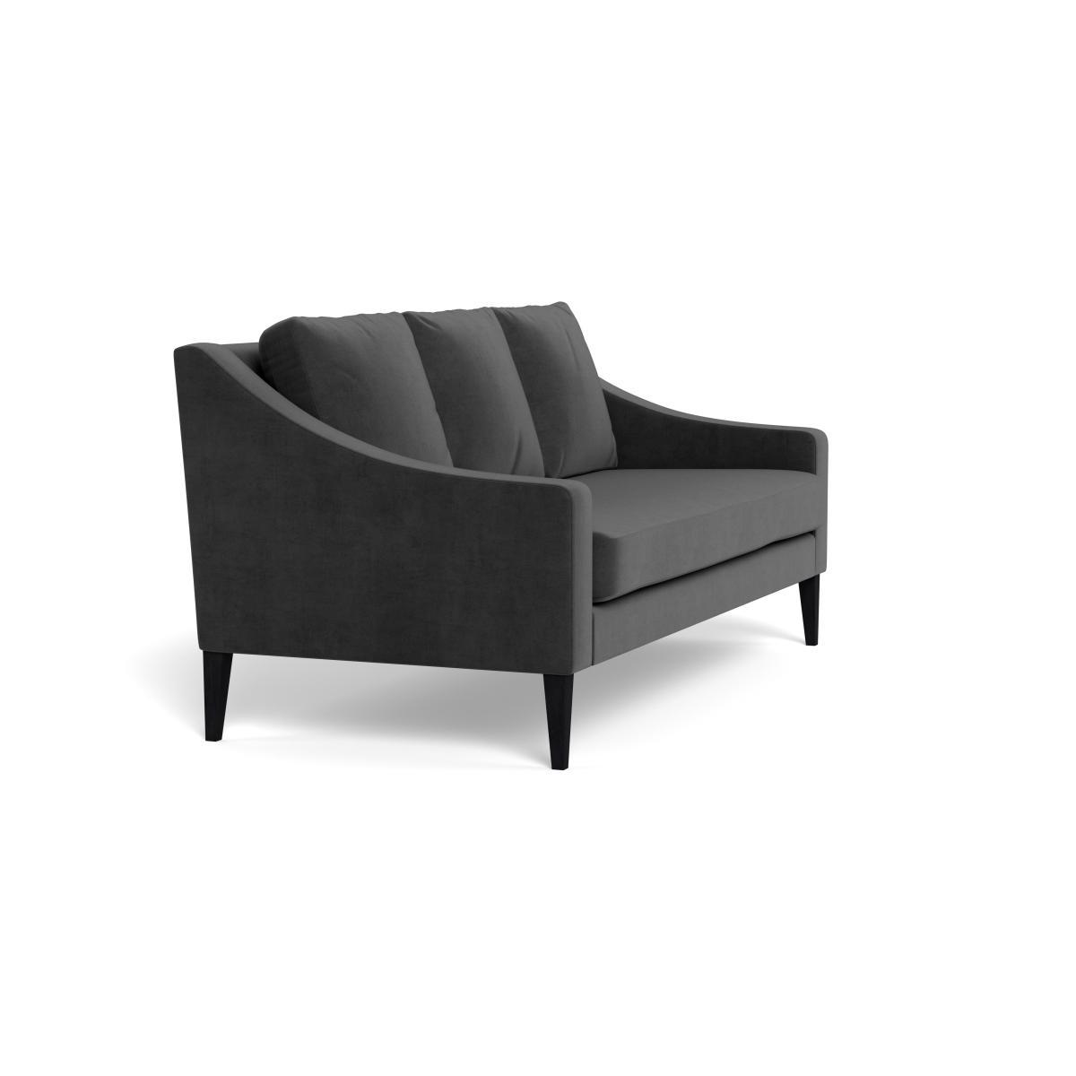 Heal's Richmond 3 Seater Sofa Smart Luxe Velvet Nickel Natural Ash Feet - Heal's UK Furniture – image 2