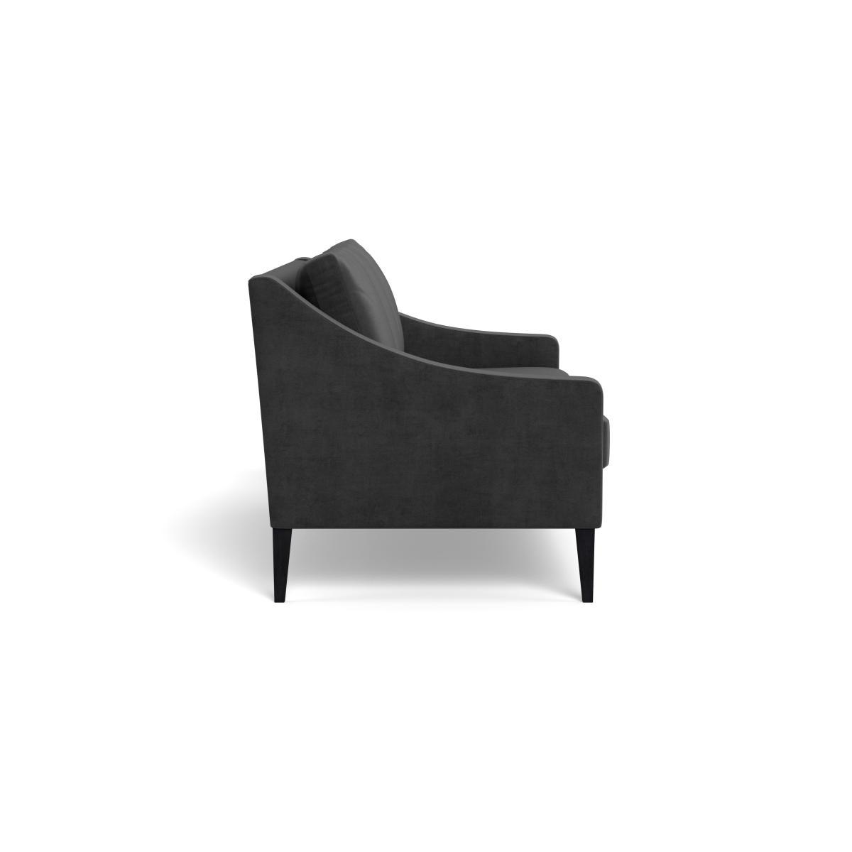 Heal's Richmond 3 Seater Sofa Smart Luxe Velvet Nickel Natural Ash Feet - Heal's UK Furniture – image 3