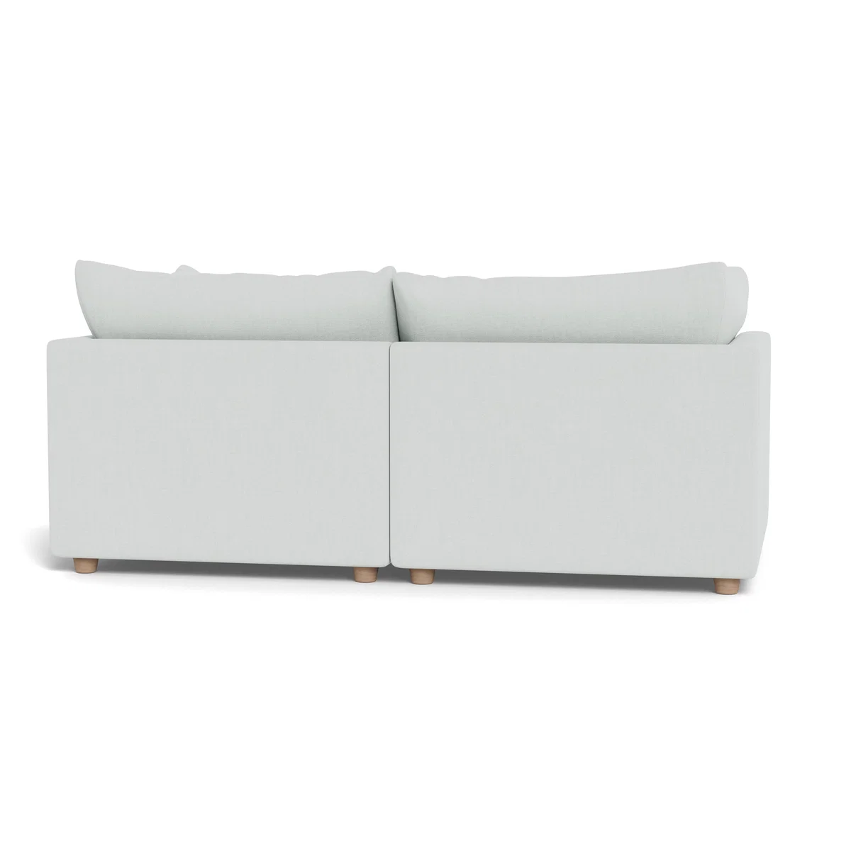 Heal's Astrid 3 Seater Sofa Broad Weave Tin Natural Beech Feet – image 5