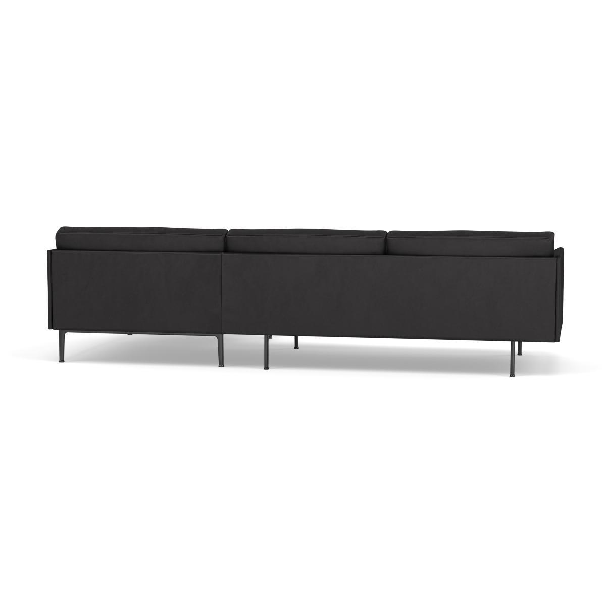Muuto Outline Corner Chaise Sofa Right Hand Facing Hallingdal Fabric Light Grey 166 - Heal's UK Furniture – image 5